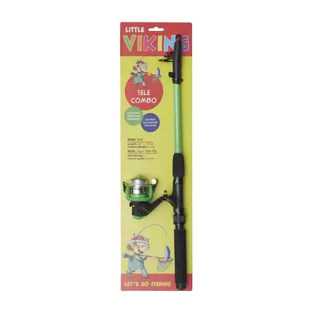 Kinetic Little Viking Tele 5'6'' Combo Green - Children's Pole Sets - 5707461313360 - 1