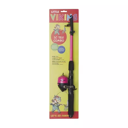 Kinetic Little Viking SC Tele 5'6'' Combo Fuchsia - Children's Pole Sets - 5707461317160 - 1