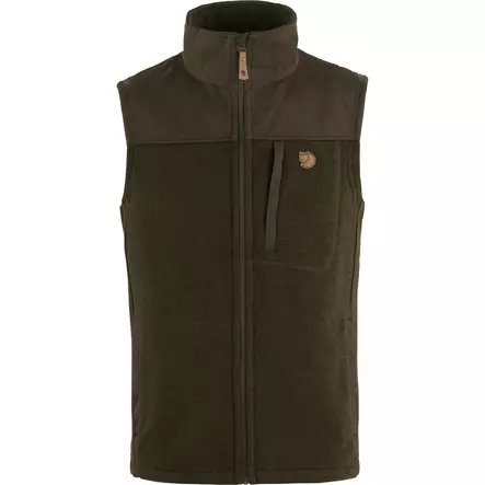 Fjällräven Buck Fleece Vest M Dark Olive - Insulated Jackets - 7392158940370 - 1