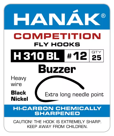 Hanak H310BL Heavy Buzzer - Barbless Hooks - H310BL10 - 2