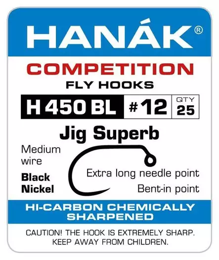 Hanak H450BL Jig Superb - Barbless Hooks - H450BL10 - 2