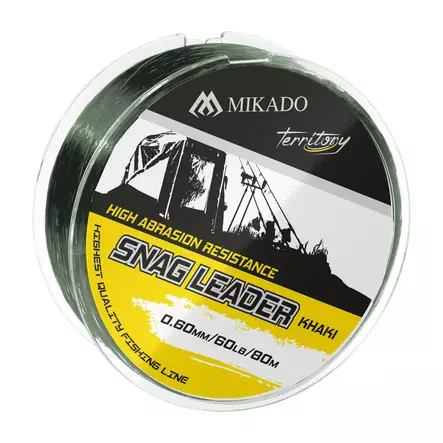 Mikado Snag Leader Khaki 80m - Shock Leaders - 5900637024330 - 1