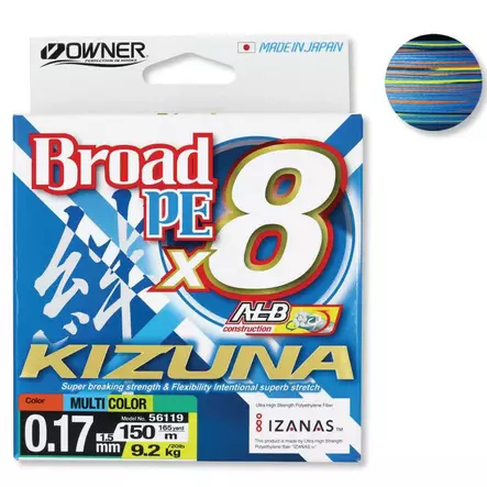 Owner Kizuna 8-Braid Multi Color - Braided Lines - 4953873485220 - 2
