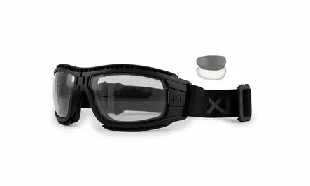 Wiley X WX Lynx Grey & Clear - Matte Black - Shooting Glasses - 712316022880 - 1