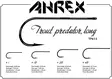 Ahrex TP615 Trout Predator Streamer Long - Streamer Fly Hooks - 655043964460 - 3