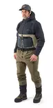 Grundens Men's Boundary Zip Stockingfoot Wader Stone/Otter - Waders - 7332525301090 - 3
