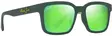 Maui Jim Opiopio AF - Matte Dark Green Frame with Maui Green Lens - Plastic Lenses - 603429079550 - 1