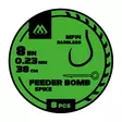 Mikado FB Rig MF14 Spike Barbless Mono 38cm - Ready Tied Hooks - 5900637119920 - 1