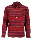 Simms Gallatin Flannel Shirt Auburn Moss Stripe - Shirts - 694264498620 - 1