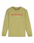 Simms Simms Logo Shirt LS Tent Green - Men T-Shirts - 694264694640 - 1