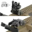 UTG Super Slim Rear Sight Manual Flip-up Tool-free Dual Aperture - Iron sights for rifles - 4712274528390 - 5