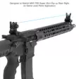 UTG Super Slim Rear Sight Manual Flip-up Tool-free Dual Aperture - Iron sights for rifles - 4712274528390 - 6