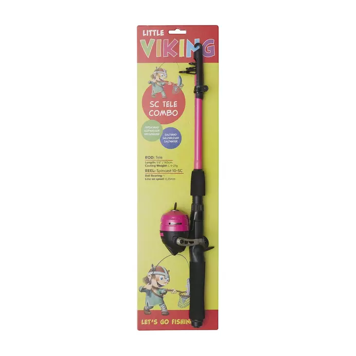 Kinetic Little Viking SC Tele 5'6'' Combo Fuchsia - Children's Pole Sets - 5707461317160 - 1