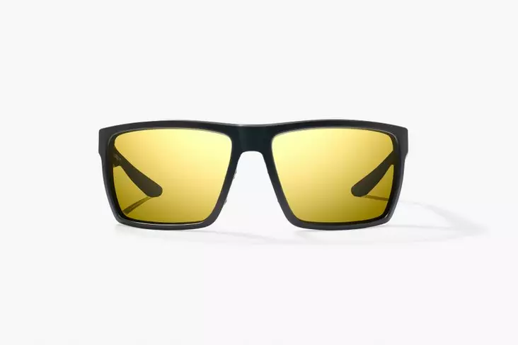 Bajio Stiltsville Black Matte Yellow Mirror Glass - Glass Lenses - 840290928550 - 2