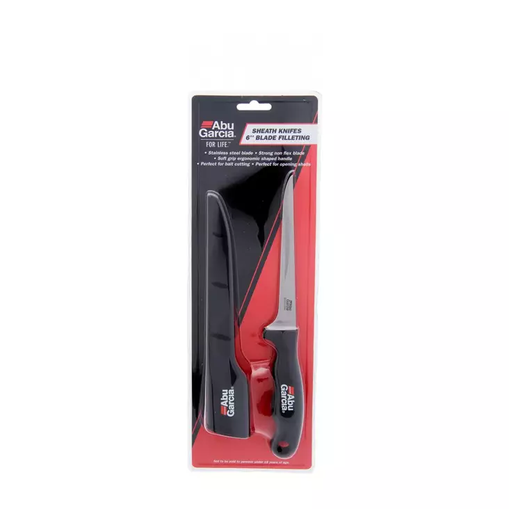 Abu Garcia Sheath Knife 6'' Filleting - Knives & Fishing Gloves - 036282049710 - 1