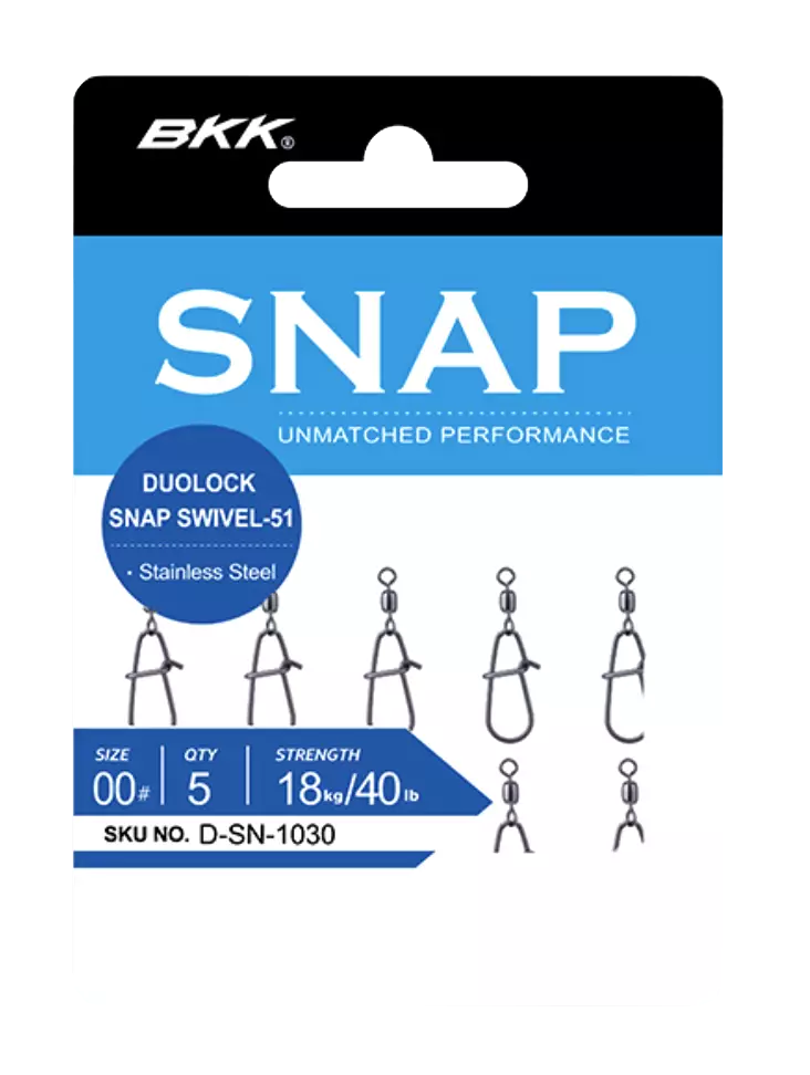 BKK Duolock Snap Swivel 51 - Split Rings - 6939067083180 - 1