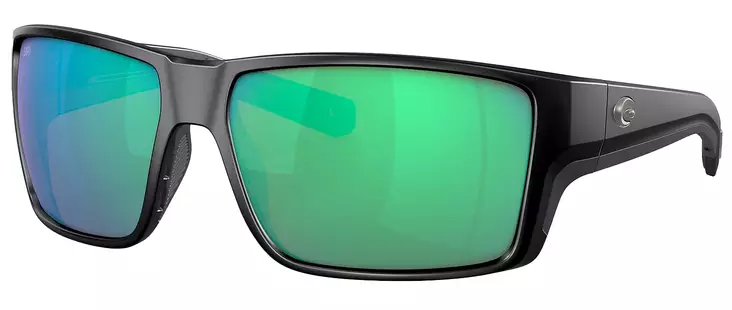 Costa Reefton Pro Black, Green Mirror 580G - Glass Lenses - 097963911160 - 1