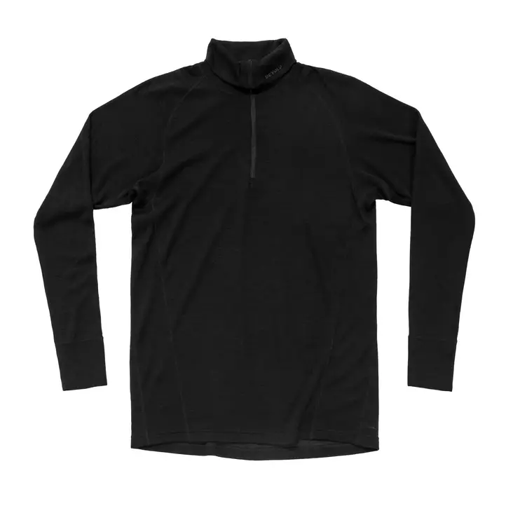Devold Duo Active Merino 205 Zip Neck Men's Black - Under Layer Shirts - 7028567648780 - 1