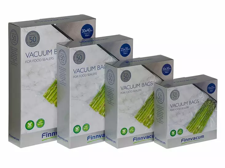 Finnvacum Uritettu Vakuumipussi PRO 50pcs - Vacuum Sealers and Accessories - 7340066115250 - 1