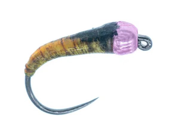 Glue Larva with Metallic Pink Bead - Wet Flies - 8859202310 - 1