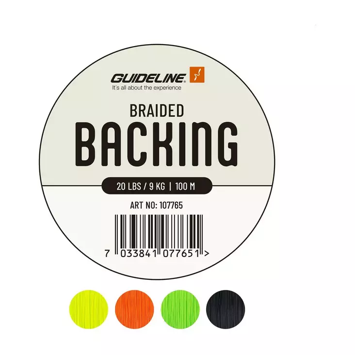 Guideline Braided Backing 20lb 50m Lime - Classic Backing - 7033841077750 - 1