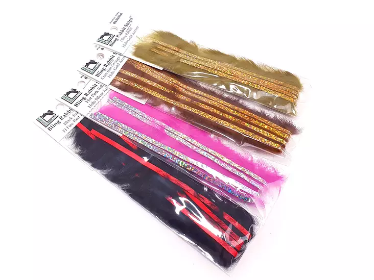 Hareline Bling Rabbit Strips - Zonkers - 40500300010 - 1