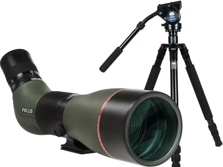 Kit Focus Optimum ED 20-60x85 with Sirui R2004+VH10 - Spotting Scopes - 130600 - 1