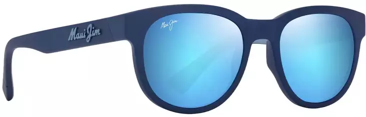 Maui Jim Maoli - Matte Dark Blue Frame with Blue Hawaii Lens - Plastic Lenses - 603429079840 - 1