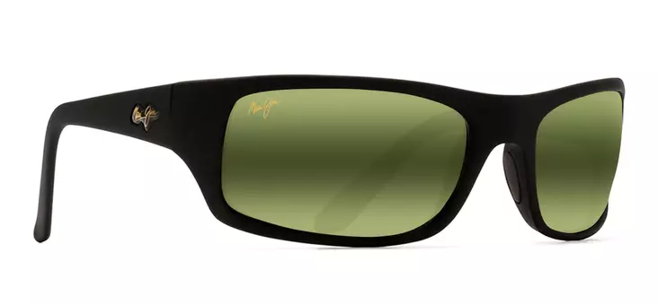 Maui Jim Peahi - Matte Black Frame with HT Lens - Glass Lenses - MM202-040 - 1