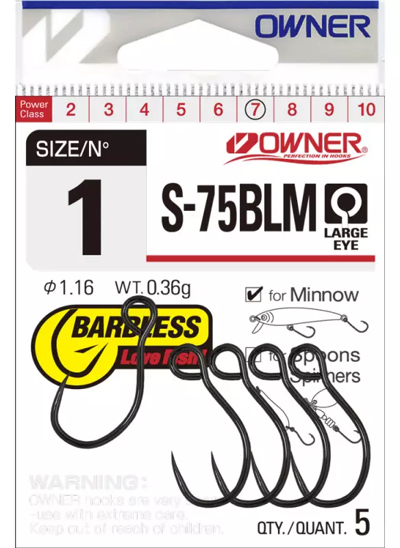 Väkäsetön yksihaarakoukku - Hooks - 4953873089350 - 1
