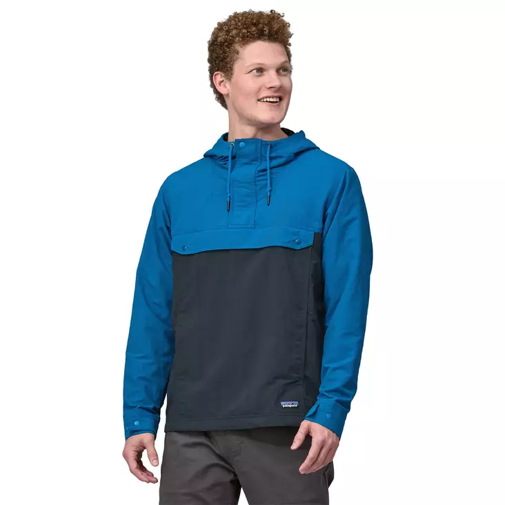 Patagonia Mens Isthmus Anorak Pitch Blue w Endless Blue - Ruoto
