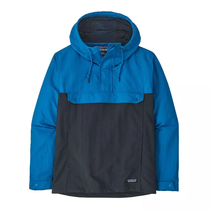 Patagonia Mens Isthmus Anorak Pitch Blue w Endless Blue - Hard Shells for Men - 196924719620 - 1