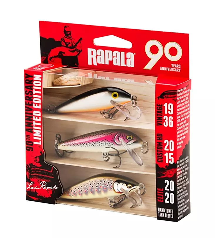 Rapala 90 Years Countdown Mid Natural - Lure Assortments - 022677373430 - 1