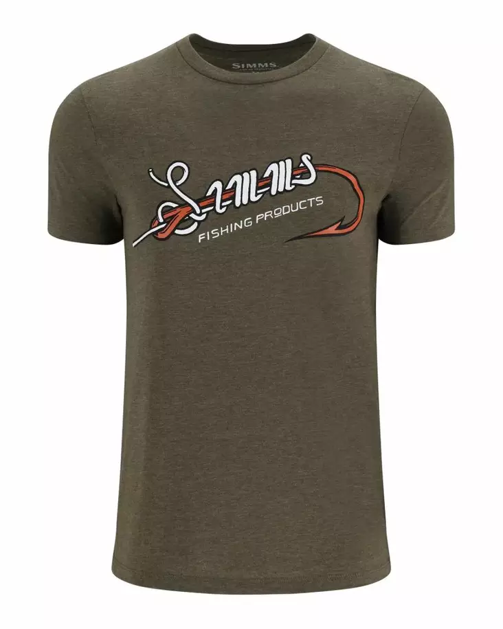 Simms Simms Hook & Loop T-Shirt Military Heather - Men T-Shirts - 694264660980 - 1