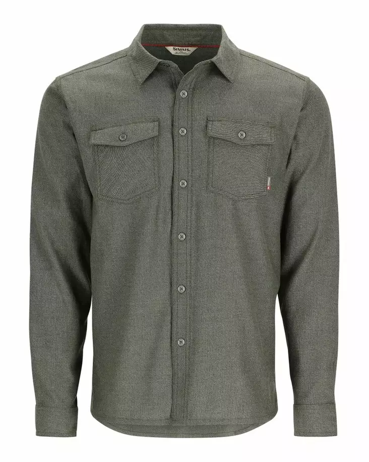 Simms Shoal Flannel Shirt Riffle Green - Shirts - 694264627570 - 2