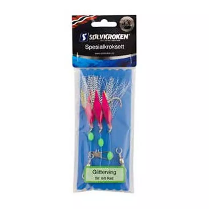 Sølvkroken Glitterving Red 6/0 - Bottom Fishing & Cod Rigs - 7056963155410 - 1