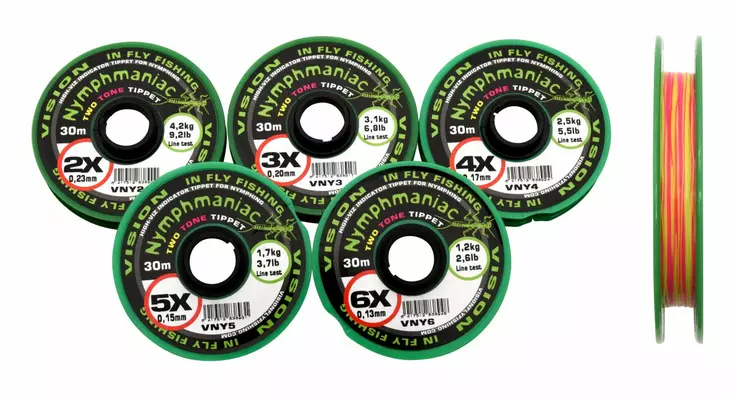 Vision Nymphmaniac Two Tone Tippet 3X - Indicators - 6417512838917 - 1