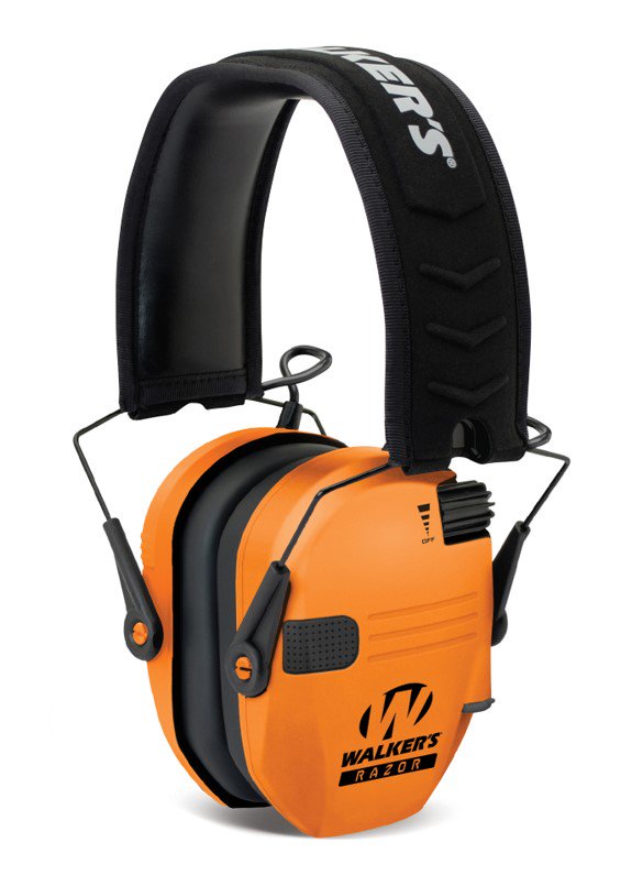 Walker's Razor Slim Electronic Ear Muff Blaze - Hearing Protection - 813628004660 - 1