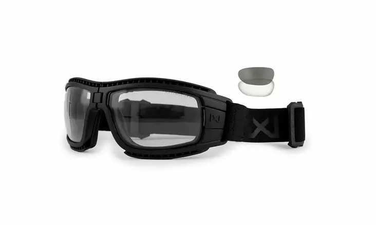Wiley X WX Lynx Grey & Clear - Matte Black - Shooting Glasses - 712316022880 - 1