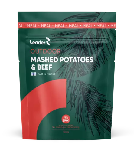 Leader Outdoor Mashed Potatoes Beef 140g - Outdoor Meals - 6430080443451 - 1