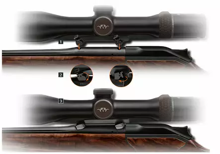 Blaser Saddle Mount SR Rail Low - Quick Mounts - 623000001 - 3