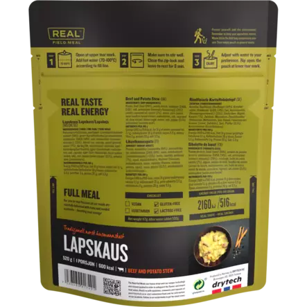 Real Turmat Beef and Potato Stew - Outdoor Meals - 7036480017491 - 3