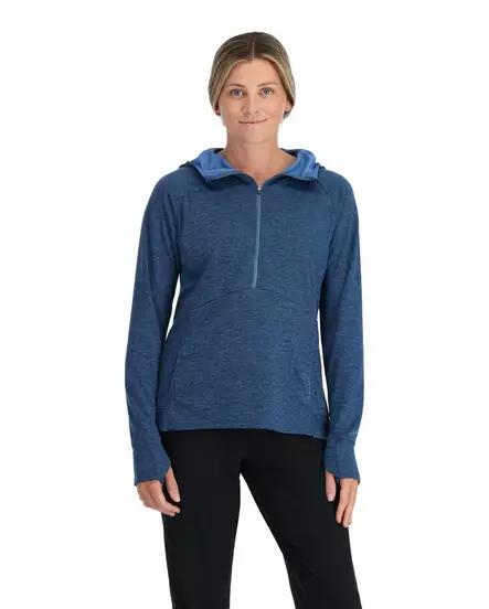 Simms Womens Bugstopper Hoody Sapphire Heather - Sweatshirts - 694264614891 - 2