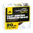 Mikado Fast Sinking Premium Braid 10m Camo Brown - Uncoated Braid - 5900637012351 - 1