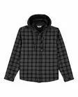 Simms Coldweather Hooded Shacket Wakemup Plaid: Black - Other Jackets - 694264695821 - 2