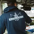 Grundens Logo Boat Hoodie Dark Navy - Sweatshirts - 0840316314091 - 4