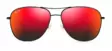 Maui Jim Cliff House - Gloss Black Frame with Hawaii Lava Lens - Plastic Lenses - 603429069421 - 2