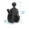 RAM Tough-Claw Large Clamp Ball Base - RAM Mounts, size C - 793442944161 - 2