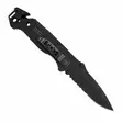 SOG Escape Clip Point Serrated Black - Foldable Knives - 729857996631 - 7