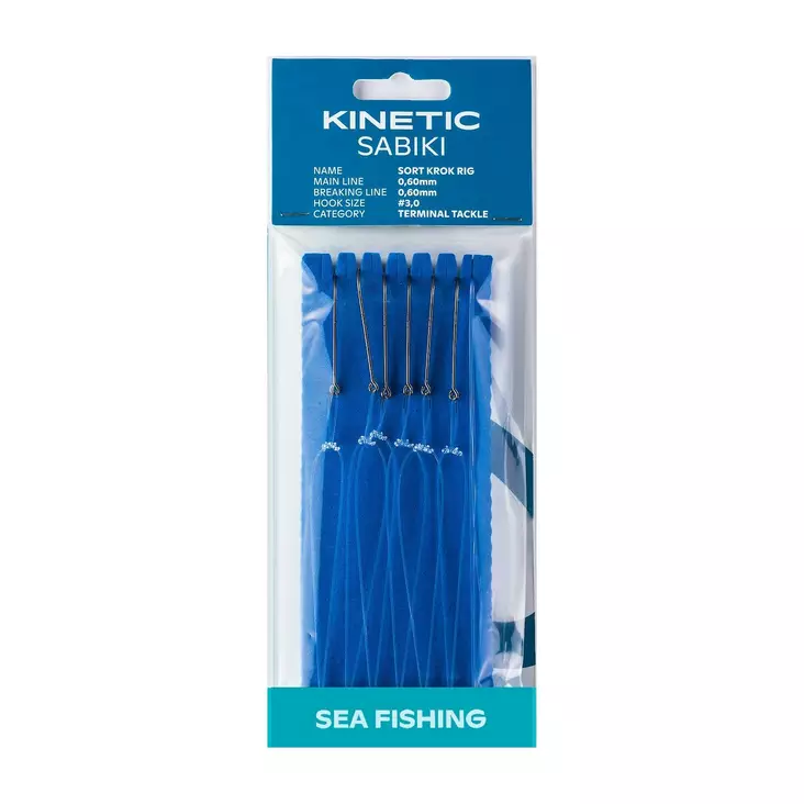 Kinetic Sabiki Sort Krok #3/0 - Sabiki & Mackerel Rigs - 5707549274231 - 1